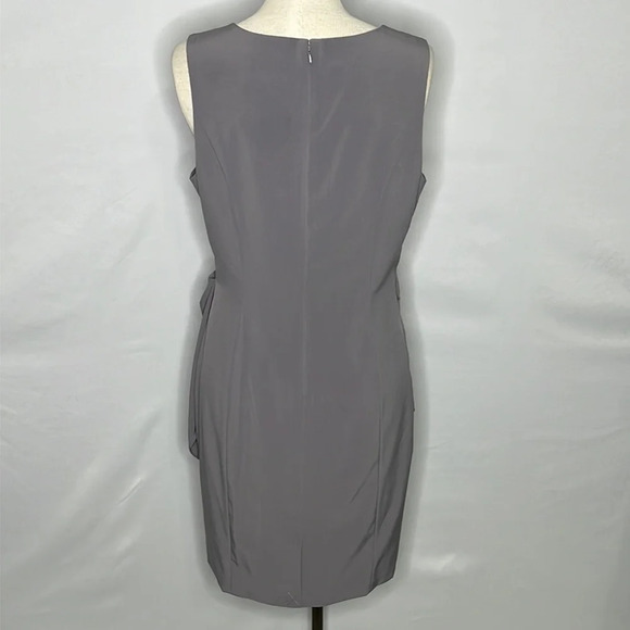 Zac Posen Z Spoke Lord & Taylor Draped Sleeveless Dress in Grey - NEW - Size 8 - Picture 4 of 9